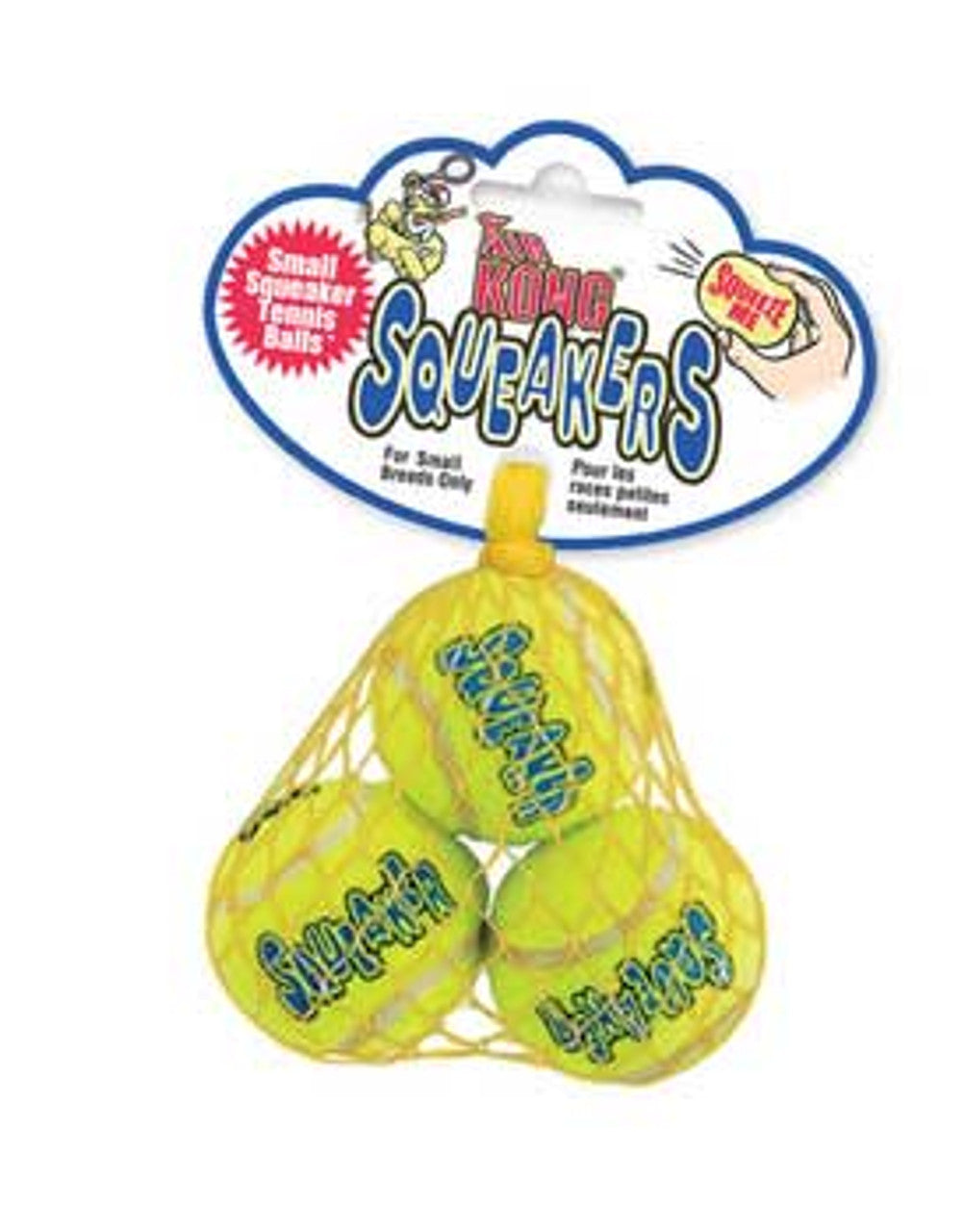 KONG Squeaker Tennis Balls Small 3 PK