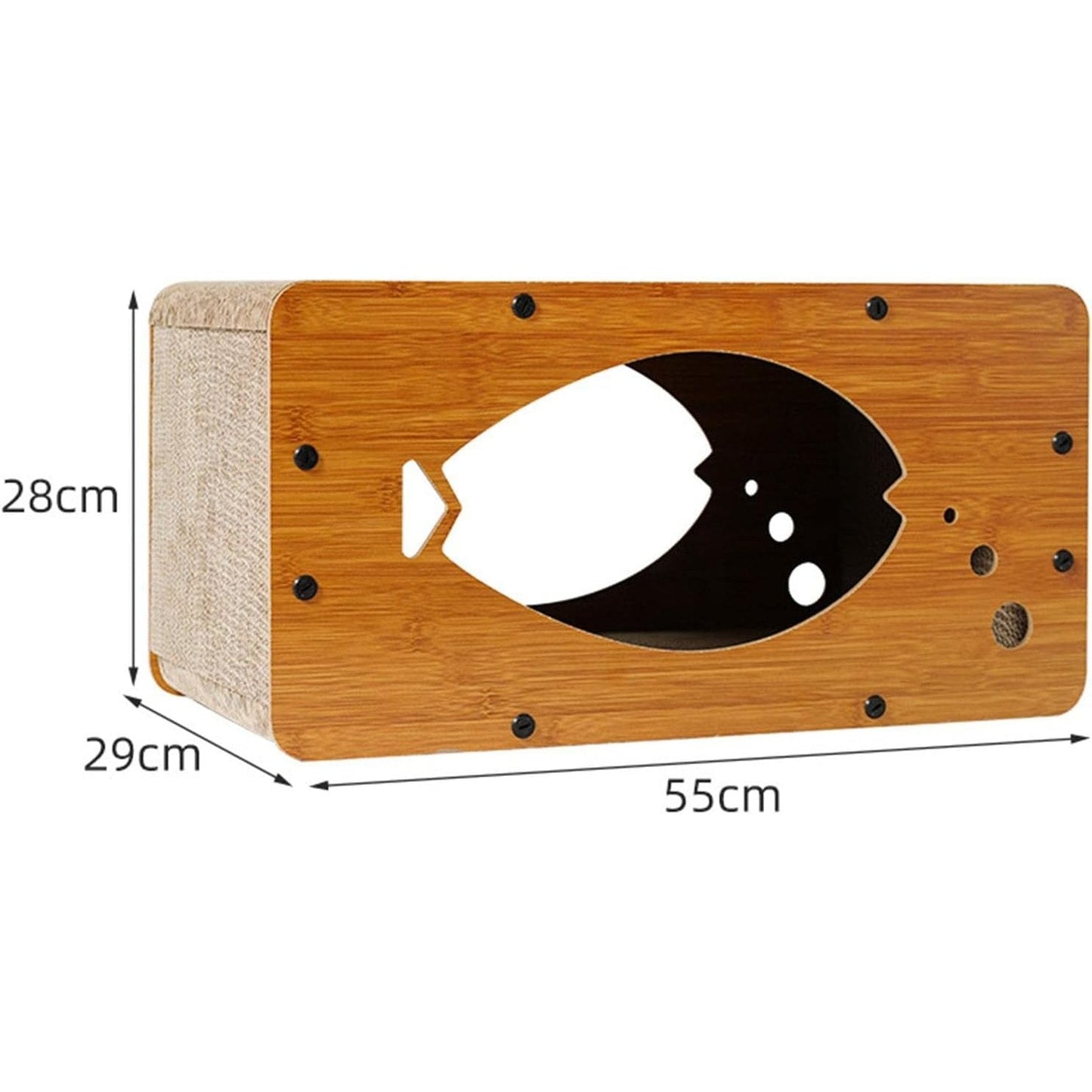 Cardboard  cat Scratch & Sleep House 55*29*28cm