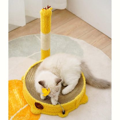 Modern yellow Giraffe Cat Scratcher 37*43cm