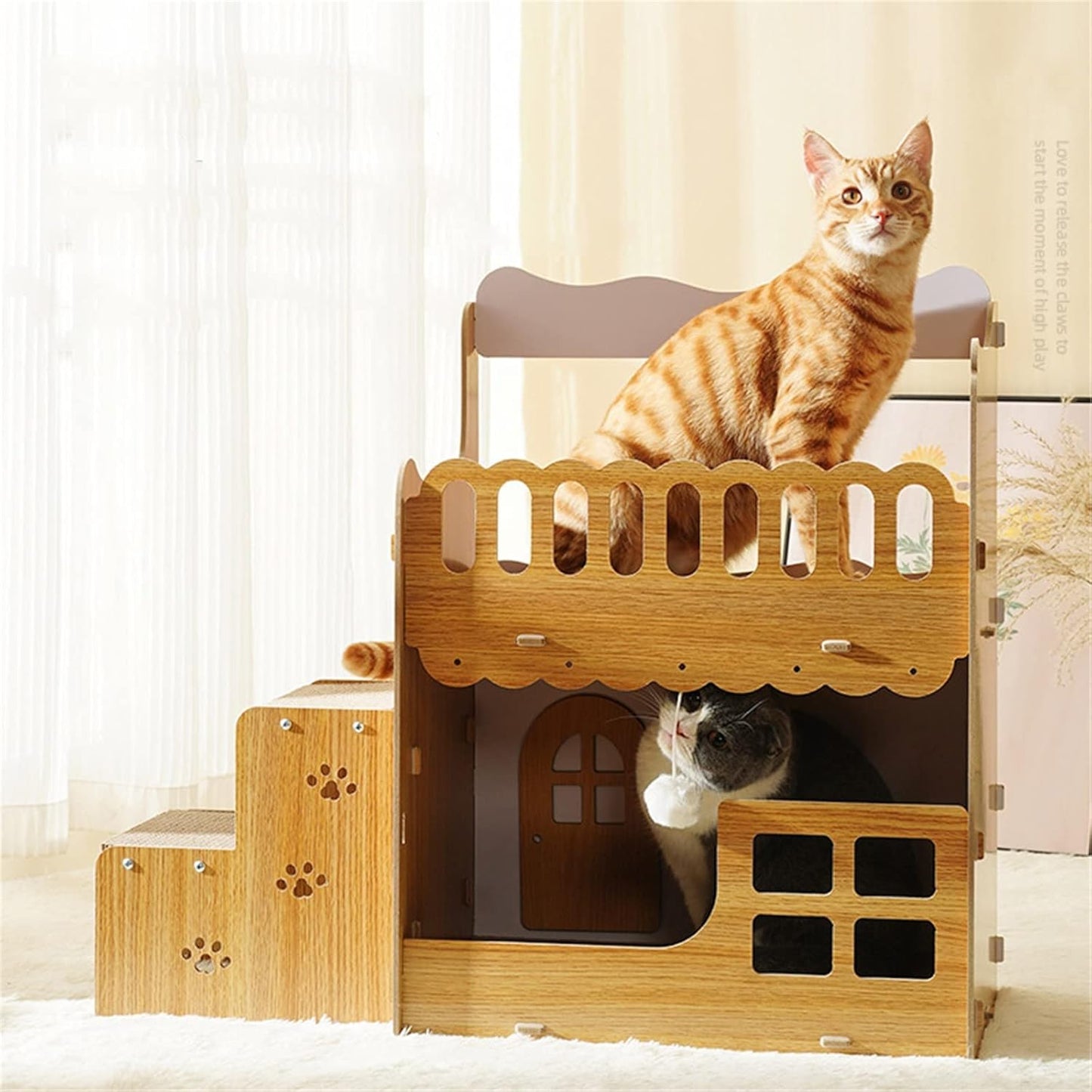 Claw-Sharpener Bed Cardboard Cat Scrashouse 72*30*60cm
